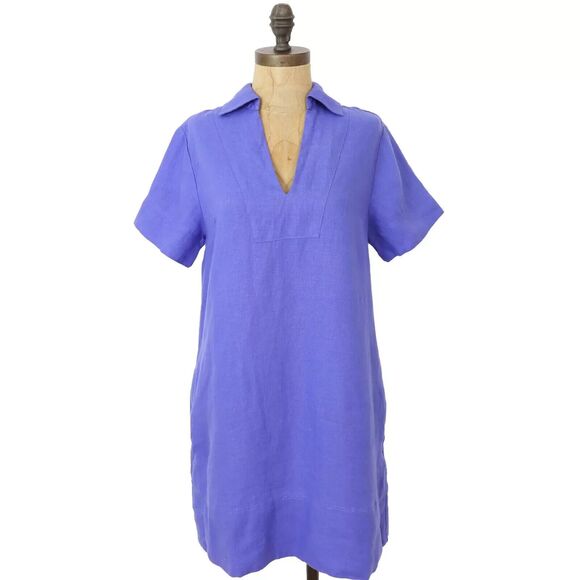 Madewell Blue Mini Dress - Picture 2 of 6
